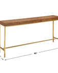 Moran - Burl Console Table - Light Brown
