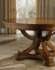 Tynecastle - Round Pedestal Dining Table With One 18" Leaf