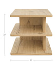 Casey - Side Table - Light Brown / Oak