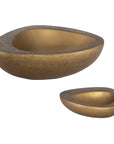 Ovate - Bowls (Set of 2) - Brass
