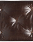 CC - Belvedere Tufted Footstool - Dark Brown