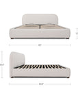 Colin - King Storage Bed - Oatmeal