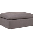 Clay - Ottoman Livesmart Fabric - Light Gray