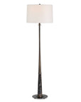 Tallarico - Brass & Marble Floor Lamp - Black / Bronze / Brown