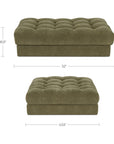 Davie - Ottoman - Olive Green