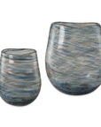 Aurora - Swirl Glass Vases (Set of 2)