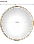 Mackai - Round Mirror - Gold