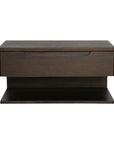 Jonah - Floating Nightstand - Dark Brown