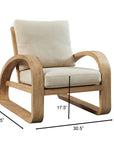 Barbora - Wooden Accent Chair