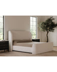 Sophia - King Bed - Cream