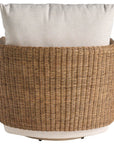 Enzo - Swivel Chair - Beige / Light Brown