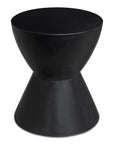 Hourglass - Outdoor Stool - Black