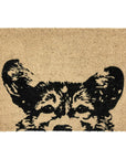 Doormats - Earnest Dog Doormat - Black & Beige
