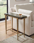 Preston - Rectangular Accent Table - Brass,Gold