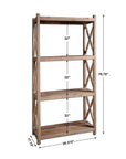 Stratford - Reclaimed Wood Etagere - Light Brown