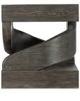 Commerce And Market - Twister End Table - Dark Brown