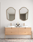 Naomi - Mirror - Antique Brass