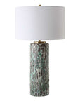 Meltdown - Ivory Teal Table Lamp