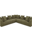 Davie - Classic L Modular Sectional - Olive