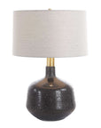Flanagan - Mottled Gloss Table Lamp - Black