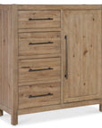 Vineyard Row - Four-Drawer Door Chest - Light Brown