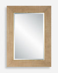 Bungalow - Grass Cloth Mirror - Light Brown