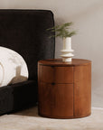 Theo - Two Drawer Nightstand - Brown