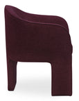 Clara - Dining Chair Performance Fabric - Plum