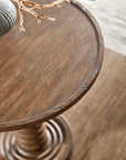 Commerce And Market - Spindle Accent Table - Dark Brown