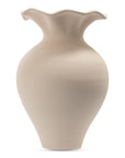 Ruffle - 12" Descorative Vessel - Beige