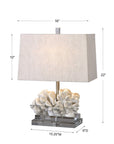 Coral - Sculpture Table Lamp - White