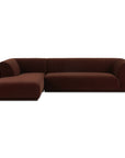 Zandro - Sectional Left - Dark Brown