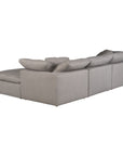 Terra - Livesmart Fabric Condo Lounge Modular Sectional - Light Gray