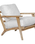 Laid - Back Sheepskin Accent Chair - White