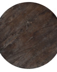 Commerce And Market - Carved Round Cocktail Table - Dark Brown