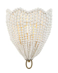 Biddeford - 1 Light Beaded Sconce - Gold / White