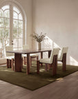 Mia - Dining Chair (Set of 2) - Beige / Dark Brown