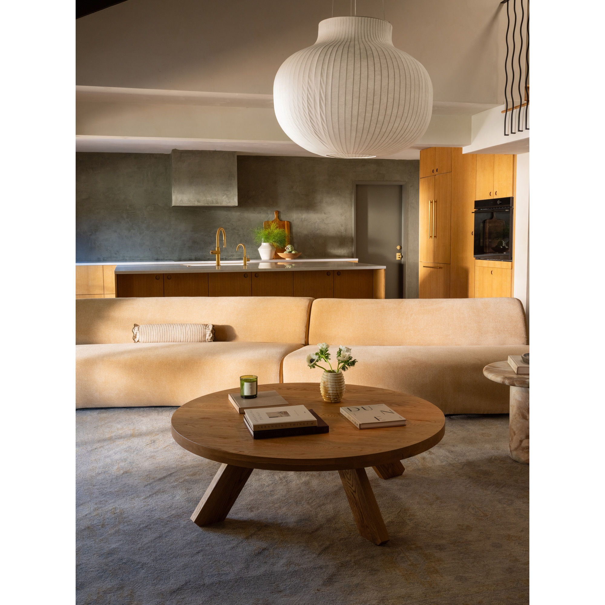 Naomi - Convex Sofa - Golden Yellow