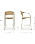 Zola - Outdoor Counter Chair - Natural