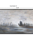 Evening Mist - Landscape Art - Black