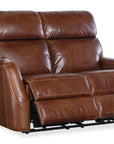 MS - Harlan Zero Gravity Power Loveseat With Power Headrest - Dark Brown