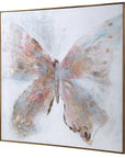 Free Flying - Hand Painted Canvas - Blue
