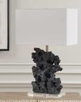 Basalt - Black Stone Table Lamp