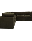 Cates - Classic L Modular Sectional - Dark Green