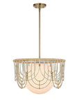 Arches - 1 Light Rattan Pendant - Light Brown