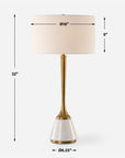 Avola - White Marble Table Lamp