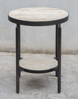 Dauntless - Side Table - Travertine