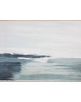 Shoreline - Framed Painting - White