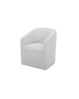 Sandy - Rolling Dining Chair - Off White
