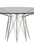 Modern - Axel Round Dining Table - Pearl Silver